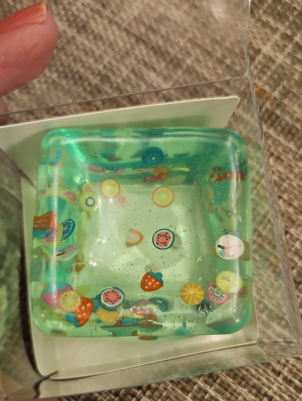 NEW! Squeez Ball Fruit Print Squeeze Ball Green